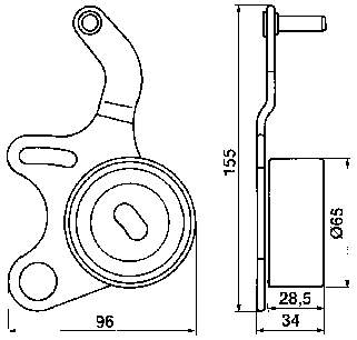 VKM 15213 SKF rodillo, cadena de distribución