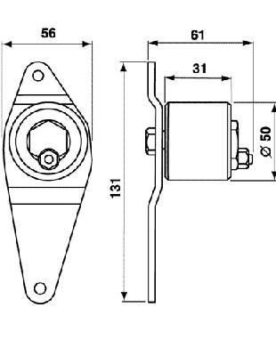 VKM16100 SKF tensor correa distribución