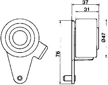 Rodillo, cadena de distribución VKM16300 SKF