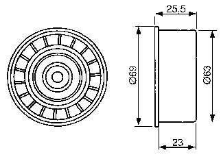 Polea correa distribución SKF VKM25152 precio, desde 12,49 EUR