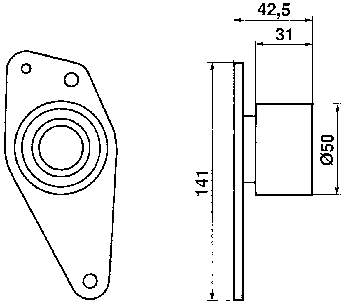 Polea correa distribución VKM26101 SKF