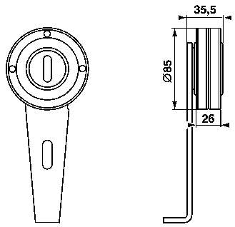 Polea tensora correa poli V VKM33002 SKF