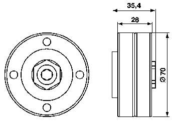 Comprar VKM36006 SKF Polea tensora, correa poli V