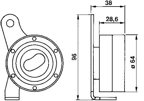 Rodillo, cadena de distribución VKM71700 SKF