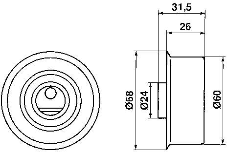 Tensor correa distribución VKM72000 SKF