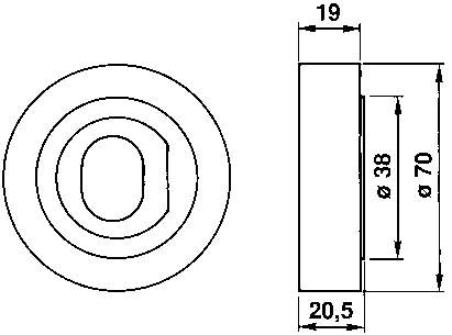 Rodillo, cadena de distribución VKM73007 SKF