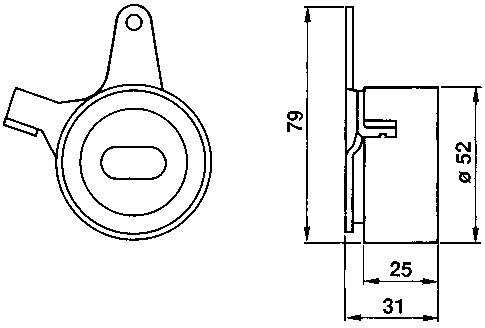 Rodillo, cadena de distribución Mazda 323 BG