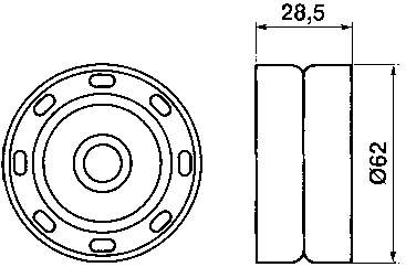 Polea correa distribución SKF VKM81100 precio, desde 15,22 EUR