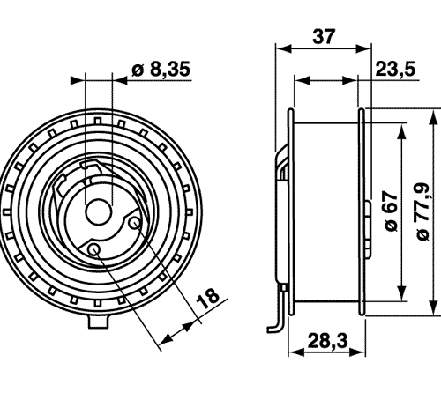 Rodillo, cadena de distribución VKM11105 SKF