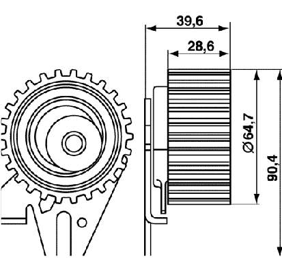 VKM12215 SKF tensor correa distribución