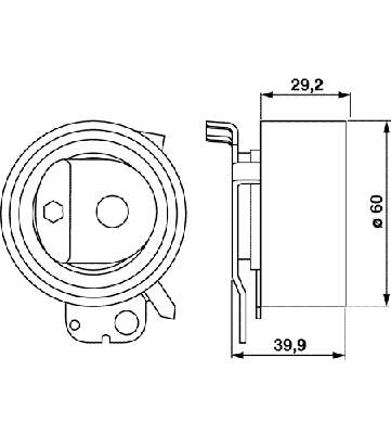 Rodillo, cadena de distribución VKM13214 SKF