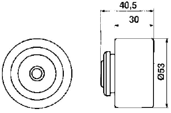 VKM 26400 SKF rodillo intermedio de correa dentada