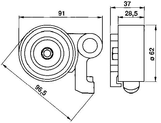 VKM71010 SKF tensor correa distribución