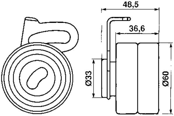 Rodillo, cadena de distribución Nissan Patrol Y60