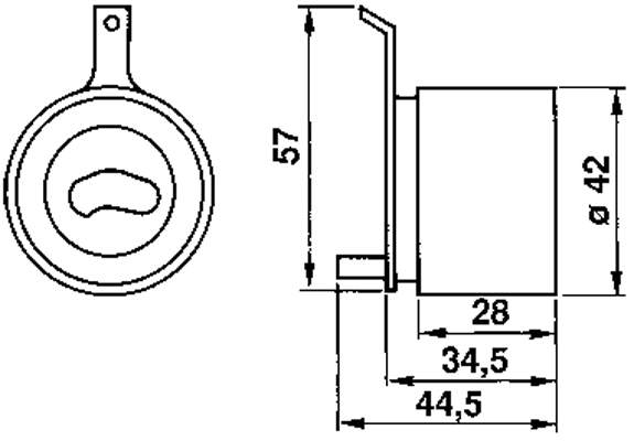 VKM 76102 SKF tensor correa distribución