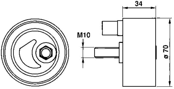 VKM78000 SKF Rodillo de cadena