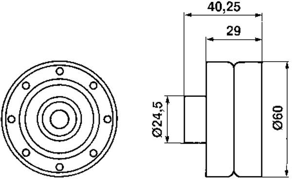 VKM82300 SKF rodillo intermedio de correa dentada