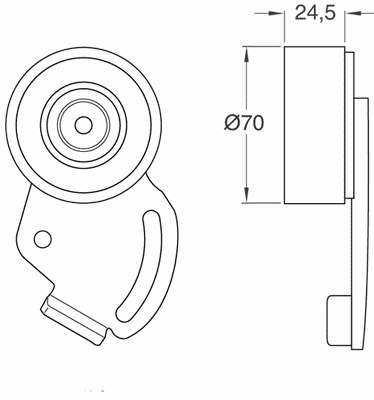 VKM 33022 SKF rodillo, correa trapecial poli v