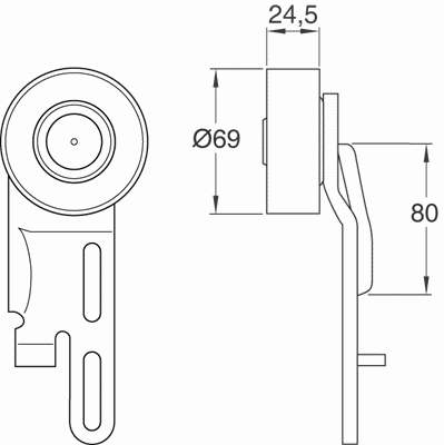 VKM33039 SKF tensor de correa poli v