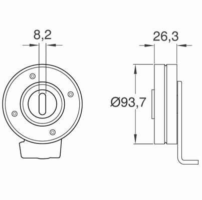 Rodillo, correa trapecial poli V VKM33041 SKF