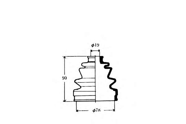 j2864012 Nipparts fuelle, árbol de transmisión delantero exterior