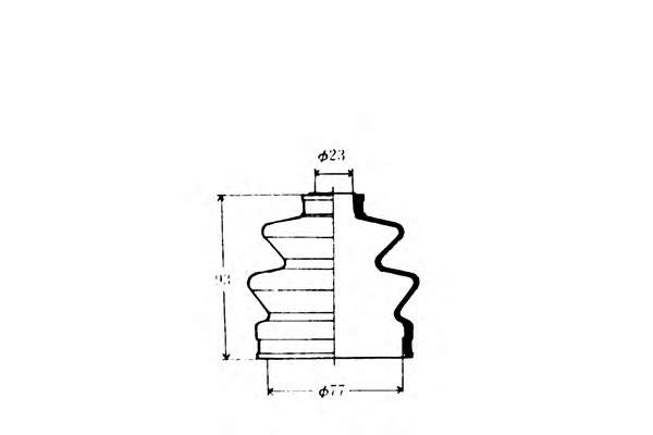 Fuelle, árbol de transmisión delantero exterior 752217 Cautex