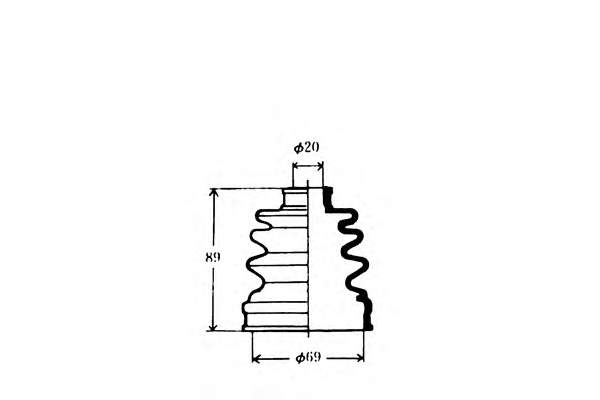 J2883001 Nipparts fuelle, árbol de transmisión delantero interior