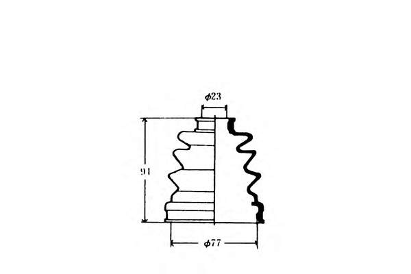 J2883004 Nipparts fuelle, árbol de transmisión delantero interior