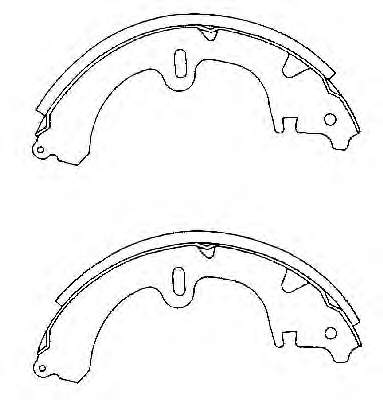 Zapatas de frenos de tambor traseras J3502001 Nipparts