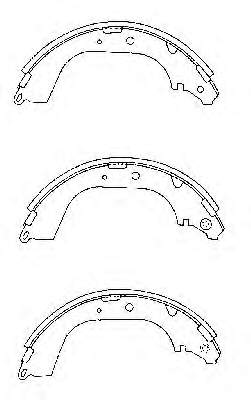 Pastillas de freno traseras J3502005 Nipparts