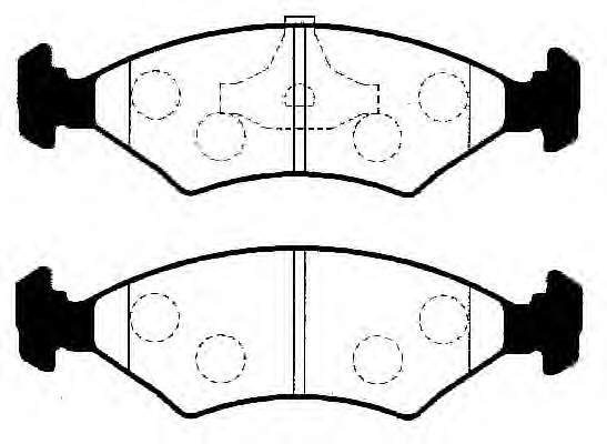 J3603050 Nipparts pastillas de freno delanteras