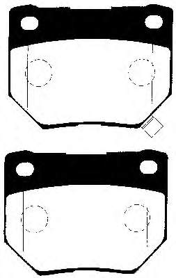 J3611029 Nipparts pastillas de freno traseras