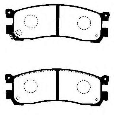 J3613013 Nipparts pastillas de freno traseras