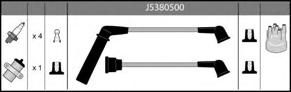 Juego de cables de encendido J5380500 Nipparts