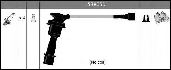 Juego de cables de encendido J5380501 Nipparts