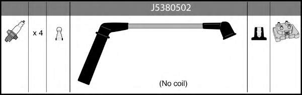 Juego de cables de encendido J5380502 Nipparts