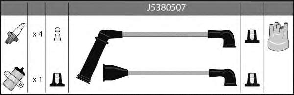 J5380507 Nipparts juego de cables de encendido