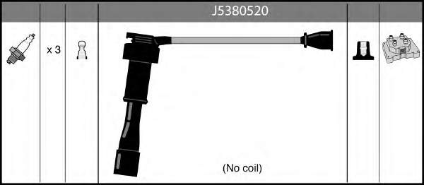 Juego de cables de encendido J5380520 Nipparts