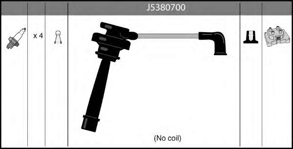 J5380700 Nipparts cables de bujías