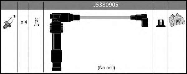 J5380905 Nipparts cables de bujías
