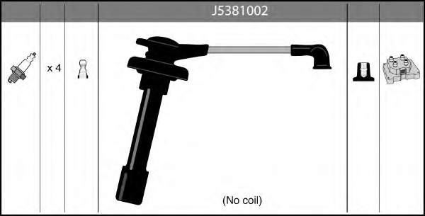 J5381002 Nipparts cables de bujías