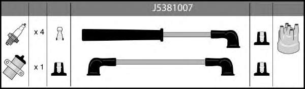 J5381007 Nipparts cables de bujías