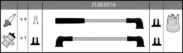 Juego de cables de encendido J5383016 Nipparts