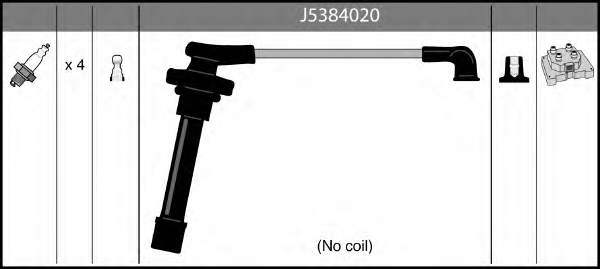 Juego de cables de encendido J5384020 Nipparts