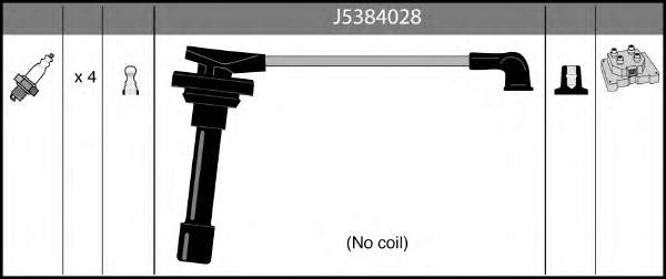 J5384028 Nipparts juego de cables de encendido