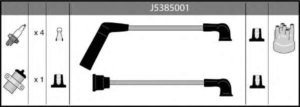 Juego de cables de encendido J5385001 Nipparts