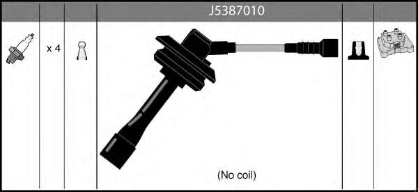 Juego de cables de encendido J5387010 Nipparts