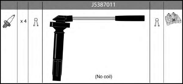 J5387011 Nipparts cables de bujías