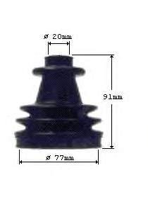 300564 Loebro fuelle, árbol de transmisión delantero exterior