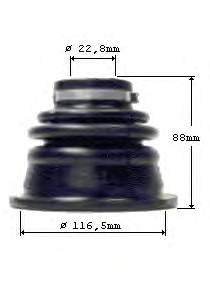 302666 Loebro fuelle, árbol de transmisión delantero interior izquierdo